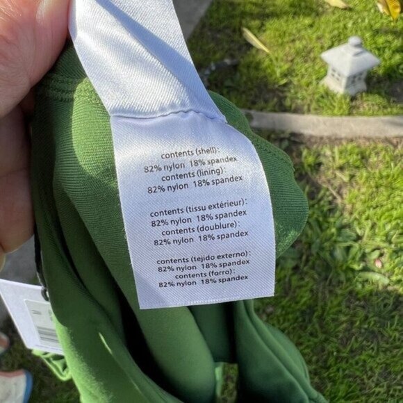 WeWoreWhat Revolve Womens Athletic Polo Bra Top MEDIUM In Court Green - Picture 7 of 7